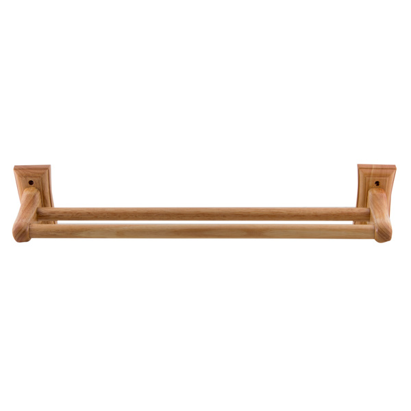 Alfi Brand ALFI brand AB5505 24" Dbl Rack Wooden Towel Bar Bathroom Accessory AB5505